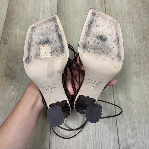 A’mmonde Atelier Kasia Sandal in Dark Oak - Picture 9 of 11